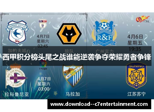 西甲积分榜头尾之战谁能逆袭争夺荣耀勇者争锋